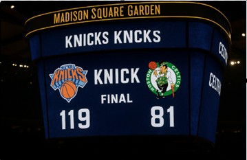 Knicks crush defending champions