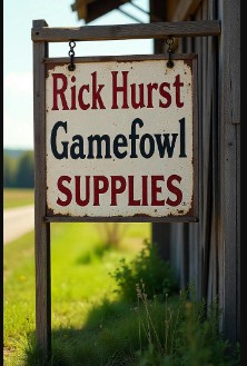Rick Hurst gamefowl supplies